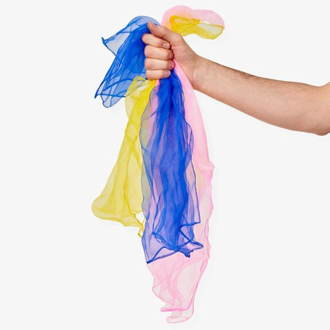 Tub of 10 Multi-colour Dance Scarves-Active Games,AllSensory,Baby Sensory Toys,Games & Toys,Imaginative Play,Role Play,Sensory,sensory activity-Learning SPACE