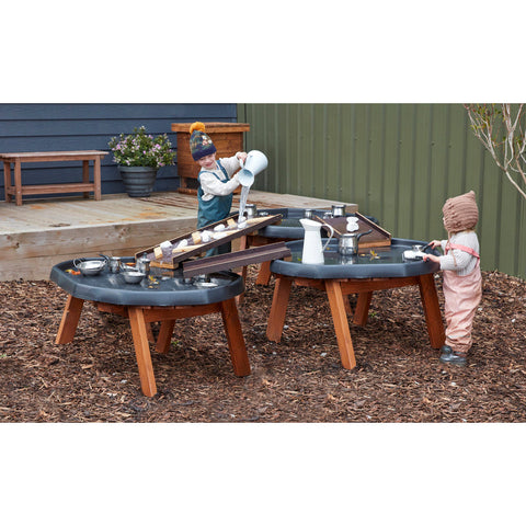 Tuff Spot Tray Outdoor Wooden Table Stand (3Pk)-Coffee table,Cosy Direct,Cosy Outdoor,Spring,Tuff Tray,Wellbeing Furniture-Learning SPACE