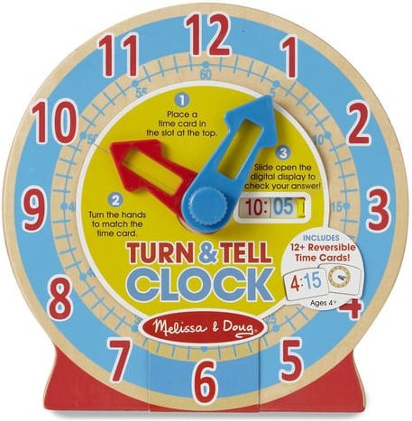 Turn & Tell Clock-Early Years Maths,Maths,Primary Maths,Sand Timers & Timers,Stock,Visual Sensory Toys-Learning SPACE