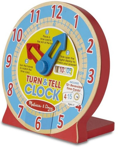 Turn & Tell Clock-Early Years Maths,Maths,Primary Maths,Sand Timers & Timers,Stock,Visual Sensory Toys-Learning SPACE