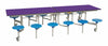 Twelve Seat Rectangular Mobile Folding Table - Suitable for age group 7 – 11 years-Dining Furniture,Dining Tables,Folding Table,Furniture,Mobile Tables-Purple-Blue-9SRL101227-PU-BL-Learning SPACE