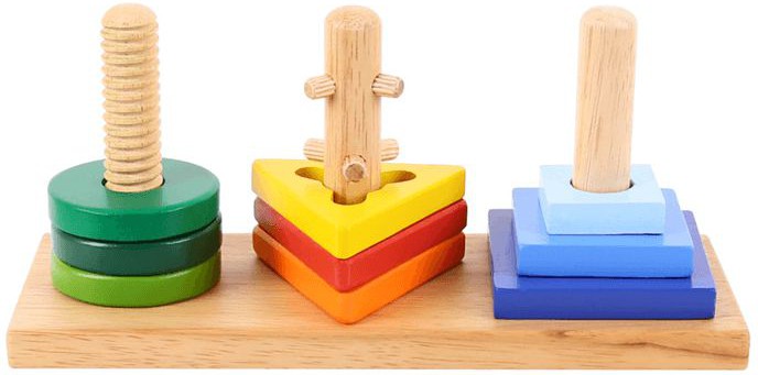 Twist and Turn Puzzle-Baby Wooden Toys,Bigjigs Toys,Maths,Primary Maths,Shape & Space & Measure,Sound. Peg & Inset Puzzles,Stacking Toys & Sorting Toys,Stock-Learning SPACE
