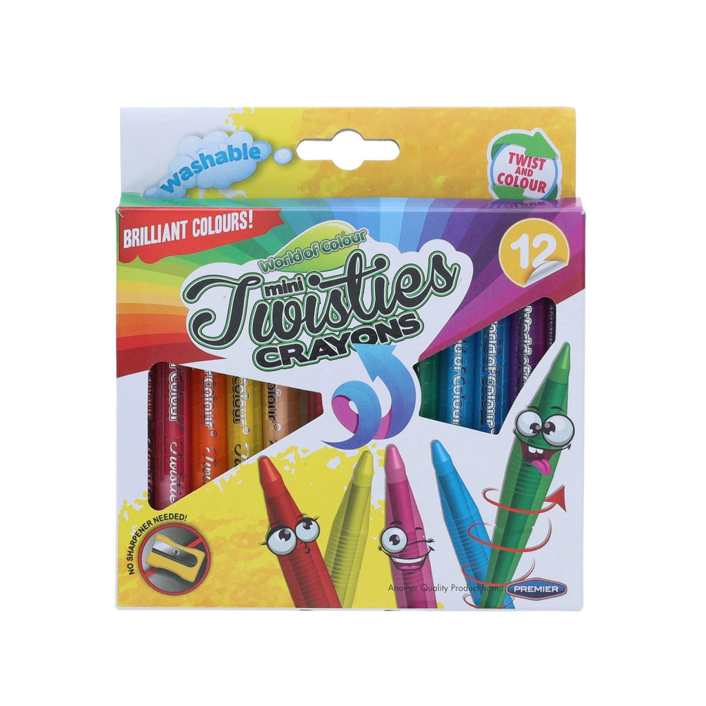 Twisties Crayons Pack of 12-Art Materials,Arts & Crafts,Back To School,Crayons,Drawing & Easels,Early Arts & Crafts,Primary Arts & Crafts,Stationery,World of Colour-Learning SPACE