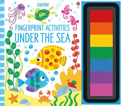 Under The Sea Fingerprint Art - Activity Book-Arts & Crafts, Gifts for 5-7 Years Old, Paint, Primary Arts & Crafts, Spring, Stock, Usborne Books-Learning SPACE