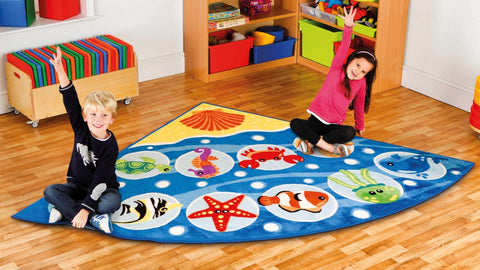 Under the Sea™ Corner Placement 2x2m Carpet-Corner & Semi-Circle,Kit For Kids,Mats & Rugs,Placement Carpets,Rugs,Underwater Sensory Room,Wellbeing Furniture,World & Nature-Learning SPACE