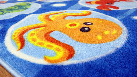 Under the Sea™ Large Square Placement 3mx3m Carpet-Dropship,Kit For Kids,Mats & Rugs,Placement Carpets,Rugs,Square,Underwater Sensory Room,Wellbeing Furniture,World & Nature-Learning SPACE