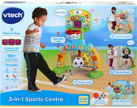 VTech 3-in-1 Sports Centre-Additional Need, Baby & Toddler Gifts, Calmer Classrooms, Christmas, Christmas 2024, Exercise, Gifts For 1 Year Olds, Gifts For 2-3 Years Old, Gross Motor and Balance Skills, Helps With, Stock, VTech-Learning SPACE