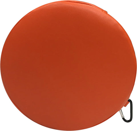 Vibrating Orange Circle Pillow Cushion-ADD/ADHD,AllSensory,Autism,Bean Bags & Cushions,Calming & Anxiety,Calming and Relaxation,Cushions,Down Syndrome,Helps With,Movement Chairs & Accessories,Neuro Diversity,Seating,Sensory Processing Disorder,Sensory Seeking,Teen Sensory Weighted & Deep Pressure,Vibration & Massage,Wellbeing Furniture-Learning SPACE