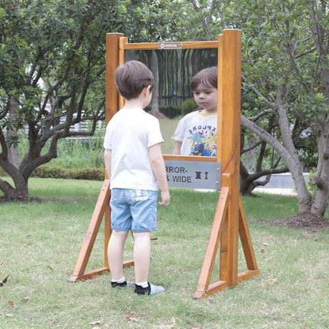 Vision Board Single - Distortion Mirrors for Learning-AllSensory,Garden Game,Nature Learning Environment,Outdoor Mirrors,Playground Equipment,Sensory Garden,Sensory Mirrors,Visual Sensory Toys-Learning SPACE