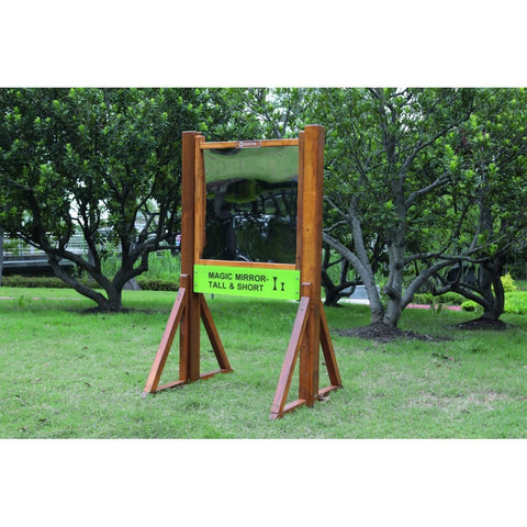 Vision Board Single - Distortion Mirrors for Learning-AllSensory,Garden Game,Nature Learning Environment,Outdoor Mirrors,Playground Equipment,Sensory Garden,Sensory Mirrors,Visual Sensory Toys-Mirror Short/Tall-HW1-S370SET-Learning SPACE