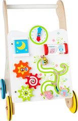 Vivid Colours Baby Walker-Additional Need,Baby & Toddler Gifts,Baby Walker,Baby Wooden Toys,Balancing Equipment,Gifts For 1 Year Olds,Gifts For 6-12 Months Old,Gross Motor and Balance Skills,Helps With,Small Foot Wooden Toys,Stock-Learning SPACE