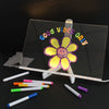 Acrylic LED Message Board (inc 7 markers) - 200x300mm-Drawing & Easels,Mark Making,Premier Office,Sensory Light Up Toys,Visual Sensory Toys-Learning SPACE