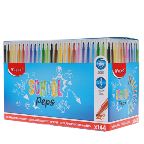 Washable Markers X 144 School Pack-Art Materials,Art Pack,Arts & Crafts,Early Arts & Crafts,Primary Arts & Crafts-Learning SPACE