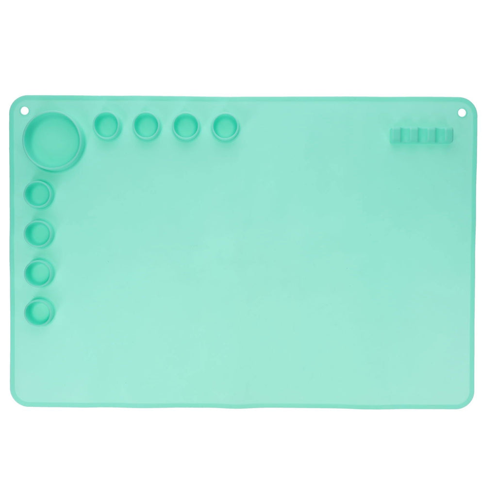 Washable Silicone Craft Mat-Arts & Crafts,Baby Arts & Crafts,Craft Activities & Kits,Early Arts & Crafts,Messy Play,Primary Arts & Crafts-Mint-G3845140-Learning SPACE