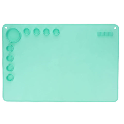 Washable Silicone Craft Mat-Arts & Crafts,Baby Arts & Crafts,Craft Activities & Kits,Early Arts & Crafts,Messy Play,Primary Arts & Crafts-Mint-G3845140-Learning SPACE