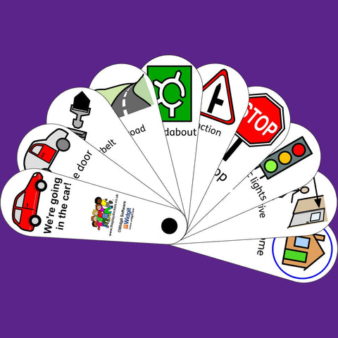 We’re Going In The Car Fan-Hand Fans-Calming & Anxiety,communication,Fans & Visual Prompts,Life Skills,Neuro Diversity,Play Doctors,Primary Literacy,PSHE,Social Stories & Games & Social Skills,Transitions and Routines-Learning SPACE