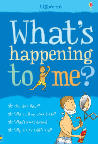 Whats Happening To Me? (Boy) Book - A Book About Puberty-Calmer Classrooms,Helps With,Life Skills,Puberty,Specialised Books,Stock,Teenage Help Books,Usborne Books-Learning SPACE