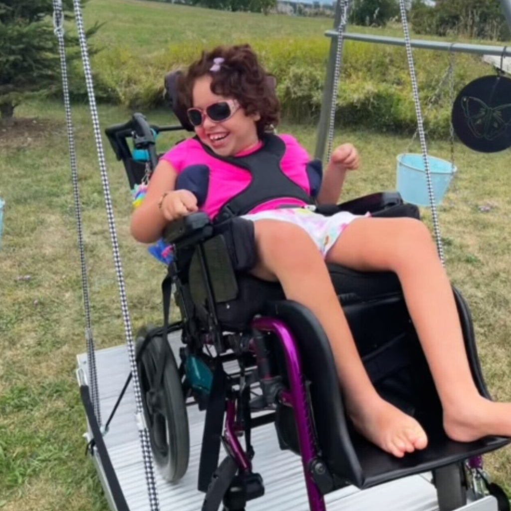 Wheelchair Platform Swing Only (Excludes Swing Frame)-Adapted,Adapted Outdoor play,Dropship,Outdoor Furniture,Outdoor Swings,Wheelchair-Learning SPACE