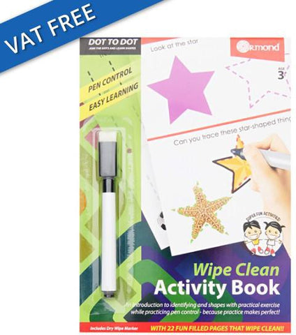 Wipe Clean Activity Book - Dot To Dot-Arts & Crafts, Drawing & Easels, Early Arts & Crafts, Early Years Books & Posters, Early Years Literacy, Ormond, Primary Travel Games & Toys, Stock-Learning SPACE