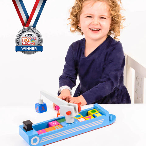 Wooden ABC 123 Cargo Ship-Additional Need,Counting Numbers & Colour,Early years Games & Toys,Early Years Literacy,Early Years Maths,eduk8,Fine Motor Skills,Games & Toys,Gifts For 3-5 Years Old,Helps With,Learn Alphabet & Phonics,Literacy Toys,Maths,Maths Toys,Primary Games & Toys,Primary Literacy,Primary Maths,Stacking Toys & Sorting Toys-Learning SPACE
