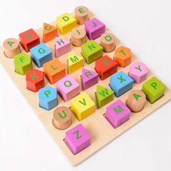 Wooden Alphabet in tray-Classroom Resources,Early Years Literacy,Educational Classroom Materials,EDUK8,Learn Alphabet & Phonics,Literacy,Literacy Toys,Primary Literacy-Learning SPACE