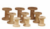 Wooden Bobbins (9Pk)-Cosy Direct,Eco Friendly,Fine Motor Skills,Imaginative Play,Small World,Stacking Toys & Sorting Toys,Threading,Wooden Toys-Learning SPACE