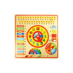 Wooden Calendar, Clock Days & Months-Bigjigs Toys,Calmer Classrooms,Calming & Anxiety,Early Years Books & Posters,Early Years Maths,Life Skills,Maths,Primary Maths,PSHE,Sand Timers & Timers,SCOTEXCEL,Sound. Peg & Inset Puzzles,Transitions and Routines,Visual Sensory Toys,Wooden Toys-Learning SPACE