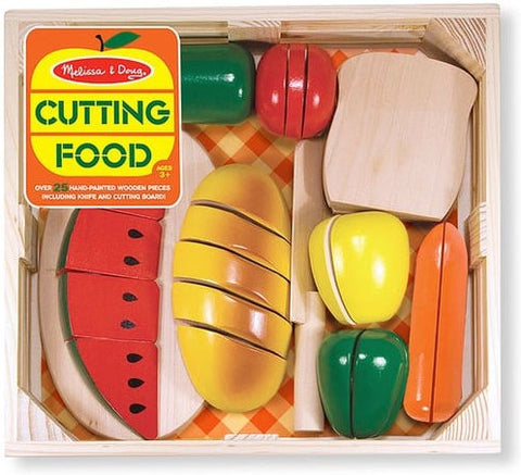 Wooden Cutting Food - Play Food-Fractions Decimals & Percentages,Imaginative Play,Kitchens & Shops & School,Maths,Maths Toys,Play Food,Primary Maths,Stock,Wooden Toys-Learning SPACE