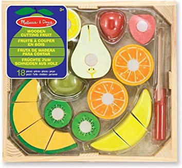 Wooden Cutting Fruit - Play Food-Baby Wooden Toys, Fractions Decimals & Percentages, Imaginative Play, Kitchens & Shops & School, Maths, Play Food, Pretend play, Primary Maths, Stock-Learning SPACE