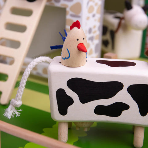 Wooden Farm Animals Playset-Farms & Construction,Gifts For 2-3 Years Old,Gifts For 3-5 Years Old,Imaginative Play,Seasons,Small World,Spring,Stock,Tidlo Toys,Wooden Toys-Learning SPACE