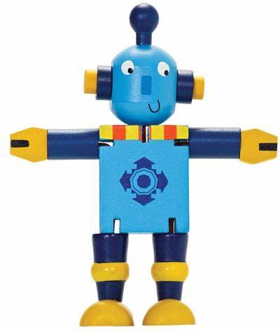 Wooden Flexi Robot-Discontinued,Fidget,Pocket money,Stock,Stocking Stuffers,Tobar Toys,Wooden Toys-Learning SPACE