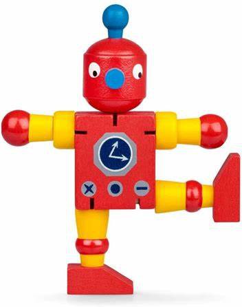 Wooden Flexi Robot-Discontinued, Fidget, Pocket money, Stock, Tobar Toys, Wooden Toys-Learning SPACE