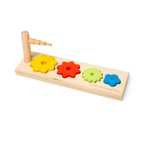 Wooden Flower Sorter-Baby Wooden Toys,Bigjigs Toys,Stacking Toys & Sorting Toys,Wooden Toys-Learning SPACE