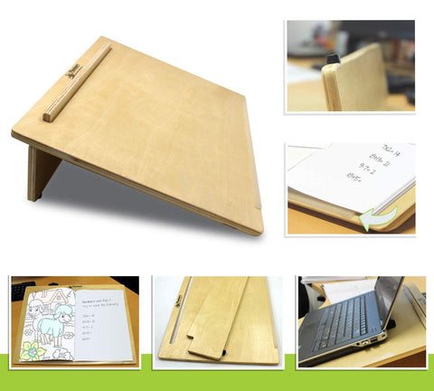 Wooden Handwriting Desk Slope-Calmer Classrooms,Desk Table,Dyspraxia,Handwriting,Playlearn,SCOTEXCEL-Learning SPACE