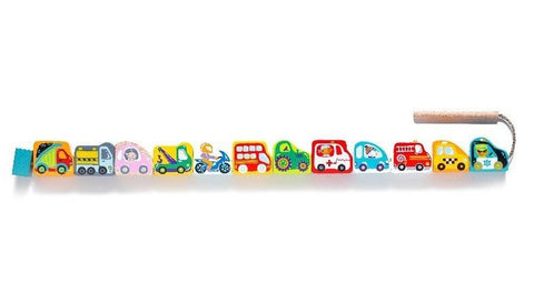 Wooden Lacing Toy - Flying Cars-Dyspraxia,Fine Motor Skills,Games & Toys,Lacing,Threading,Wooden Toys-Learning SPACE