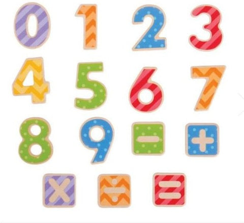 Wooden Magnetic Numbers-Addition & Subtraction,Bigjigs Toys,Counting Numbers & Colour,Early Years Maths,Maths,Maths Toys,Primary Maths,Stock-Learning SPACE