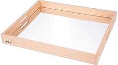 Wooden Mirror Tray-AllSensory,Forest School & Outdoor Garden Equipment,SCOTEXCEL,Sensory Mirrors,Stock,TickiT,Visual Sensory Toys-Learning SPACE