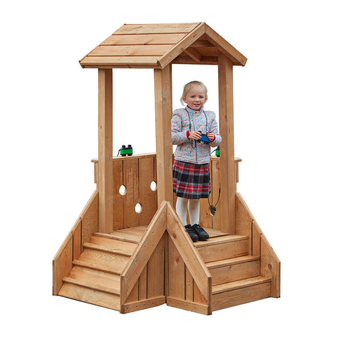Wooden Playground Lookout Tower-Cosy Direct,Cosy Outdoor,Forest School & Outdoor Garden Equipment,Outdoor Play,Outdoor Playhouse,Play Houses,Playground,Playground Equipment,Playhouses,Pretend play-Learning SPACE