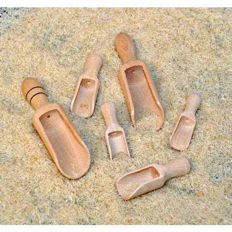 Wooden Scoops (6 Pack)-Pool, Water & Sand Toys-Learning SPACE