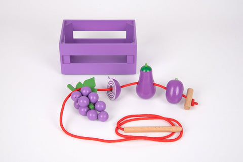 Wooden Sorting Fruit & Vegetable Crates - Play Food-Baby Wooden Toys,Calmer Classrooms,Feeding Skills,Fine Motor Skills,Gifts For 2-3 Years Old,Imaginative Play,Kitchens & Shops & School,Play Food,SCOTEXCEL,Stacking Toys & Sorting Toys,Stock,Threading,TickiT,Wooden Toys-Learning SPACE