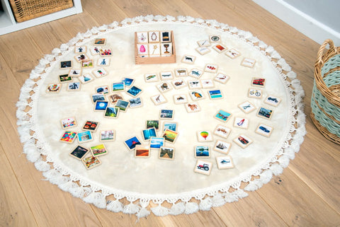 Wooden Story Tiles – Pack Of 90-Puppets & Theatres & Story Sets,SCOTEXCEL,TickiT,Wooden Toys-Learning SPACE