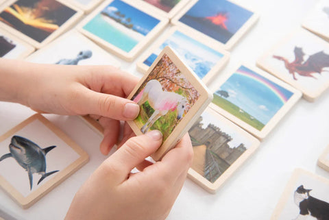 Wooden Story Tiles – Pack Of 90-Puppets & Theatres & Story Sets,SCOTEXCEL,TickiT,Wooden Toys-Learning SPACE