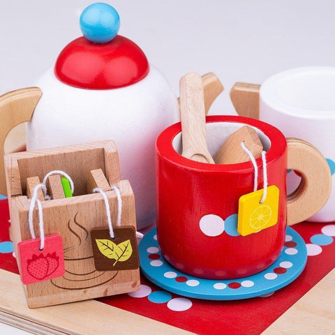 Wooden Tea Bags - Play Kitchen-Bigjigs Toys,Kitchens & Shops & School,Play Food,Pretend play,SCOTEXCEL,Wooden Toys-Learning SPACE