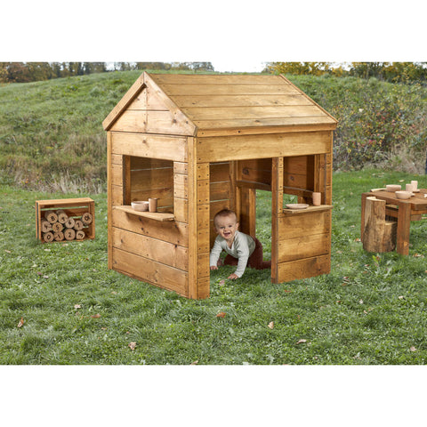 Wooden Toddler Playhouse-Cosy Direct,Cosy Outdoor,Outdoor Playhouse,Play Houses,Playhouses-Learning SPACE