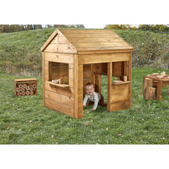 Wooden Toddler Playhouse-Cosy Direct,Cosy Outdoor,Outdoor Playhouse,Play Houses,Playhouses-Learning SPACE