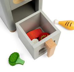 Wooden Toy Air Fryer-Bigjigs Toys,Imaginative Play,Play Food,Play Kitchen Accessories,SCOTEXCEL-Learning SPACE