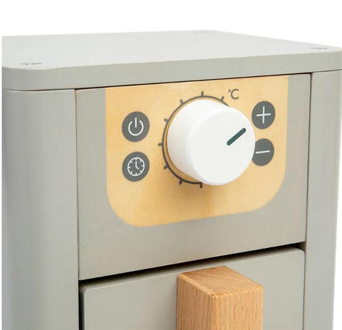 Wooden Toy Air Fryer-Bigjigs Toys,Imaginative Play,Play Food,Play Kitchen Accessories,SCOTEXCEL-Learning SPACE