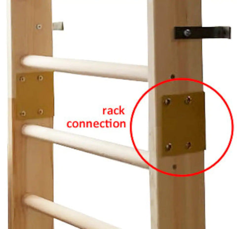 Wooden Wall Bars with Accessories - Gross Motor Aid-Exercise,Gross Motor and Balance Skills,Indoor Swings,Sensory Climbing Equipment-Learning SPACE