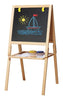 Wooden easel with a blackboard and whiteboard-Art Materials, Arts & Crafts, Blackboards, Classroom Resources, Early Arts & Crafts, Educational Classroom Materials, Educational Play, Primary Arts & Crafts-Learning SPACE