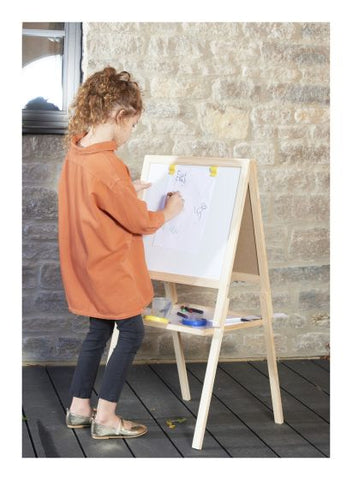 Wooden easel with a blackboard and whiteboard-Art Materials, Arts & Crafts, Blackboards, Classroom Resources, Early Arts & Crafts, Educational Classroom Materials, Educational Play, Primary Arts & Crafts-Learning SPACE